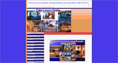 Desktop Screenshot of caboluxuryhotels.com